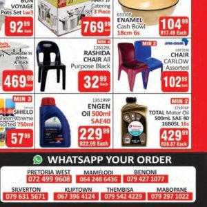 Engine oil at Kit Kat Cash&Carry