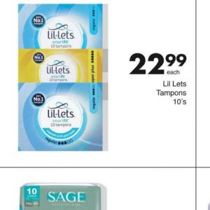 Tampons at Save Hyper