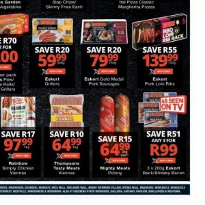 Sausages at Checkers