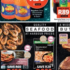 Seafood at Checkers Hyper