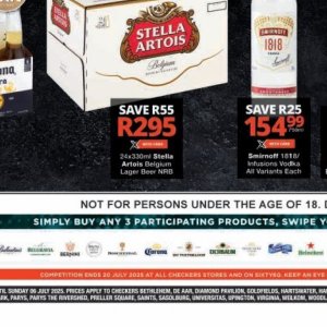 Beer stella artois Stella Artois at Checkers