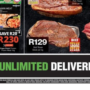 Beef at Checkers Hyper