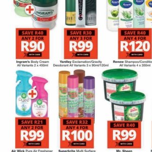 Body cream at Checkers Hyper