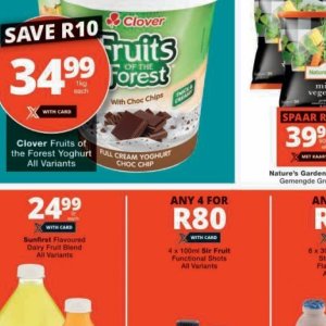 Yoghurt at Checkers