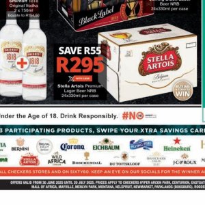 Beer stella artois Stella Artois at Checkers Hyper