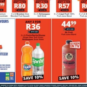 Fizzy drink at Checkers