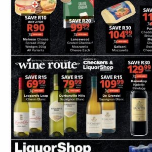 Wine at Checkers