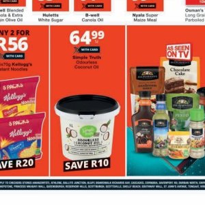 Coconut oil at Checkers