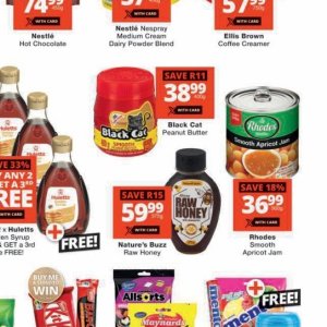 Peanut butter at Checkers