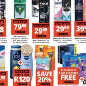 Deodorant nivea  at Checkers