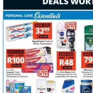 Toothpaste aquafresh  at Checkers