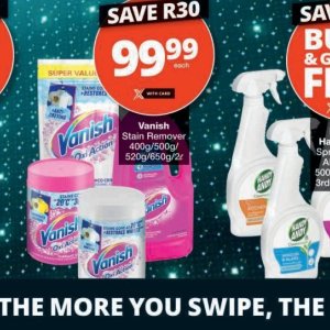 Stain remover at Checkers
