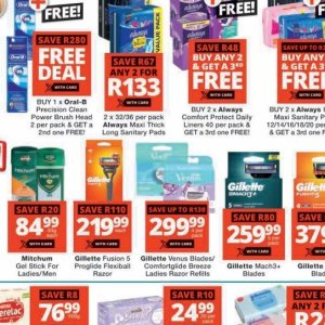 Sanitary pads at Checkers