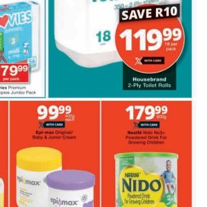 Toilet rolls at Checkers