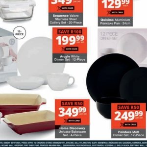 Dinner set at Checkers