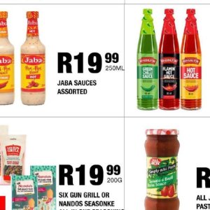 Sauces at Take n Pay