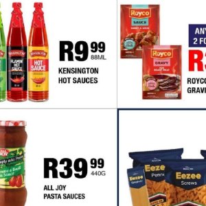 Sauces at Take n Pay