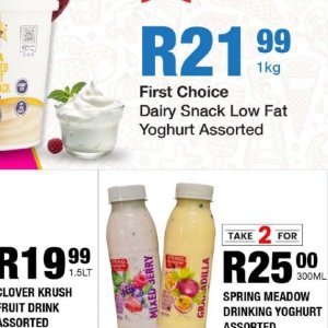 Yoghurt at Take n Pay