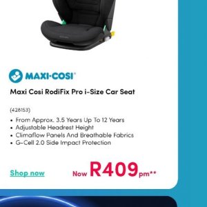 Car seat at Teljoy
