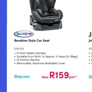 Car seat at Teljoy