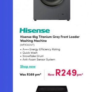 Washing machine at Teljoy