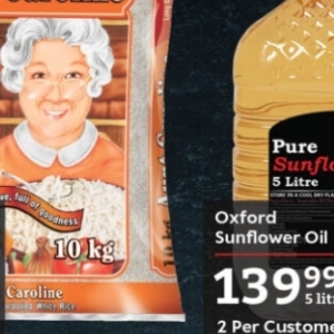 Sunflower oil at Oxford freshmarket