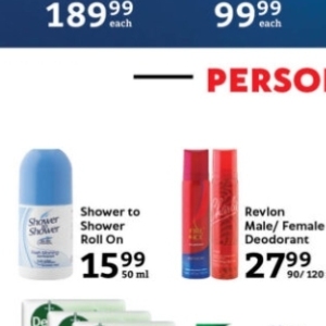 Shower at Oxford freshmarket