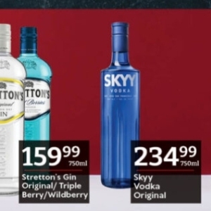Vodka at Oxford freshmarket