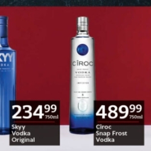 Vodka at Oxford freshmarket