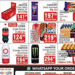 Fizzy drink at Kit Kat Cash&Carry