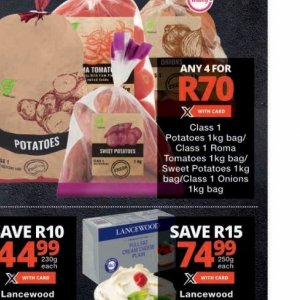 Potatoes at Checkers
