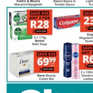 Soap dove  at Checkers