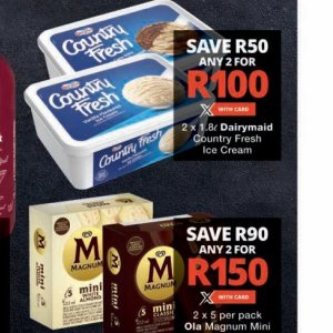 Ice cream at Checkers