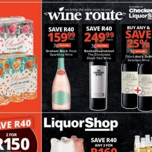 Wine at Checkers
