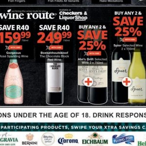Wine at Checkers