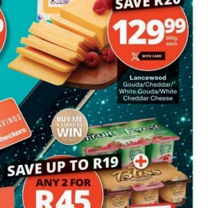 Cheddar at Checkers