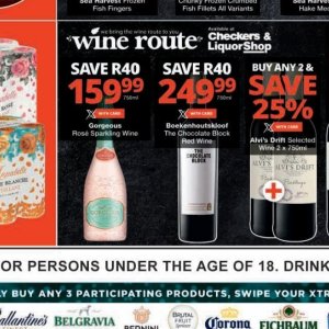 Wine at Checkers