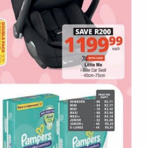 Car seat at Checkers