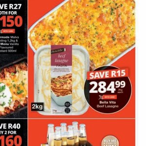Lasagne at Checkers