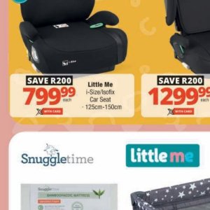 Car seat at Checkers