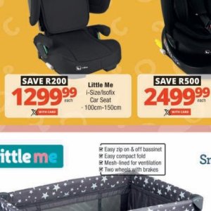 Car seat at Checkers