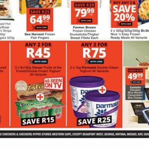 Yoghurt at Checkers