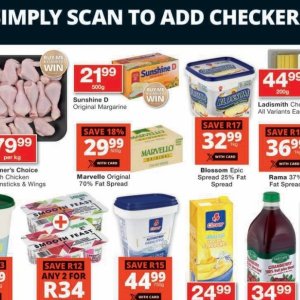 Margarine at Checkers