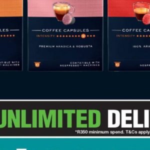 Coffee machine at Checkers