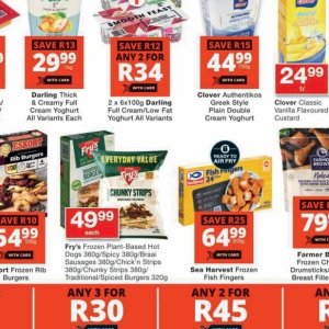 Yoghurt at Checkers