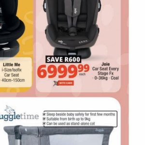 Car seat at Checkers