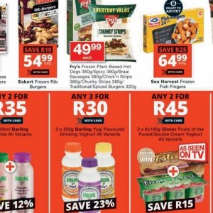 Sausages at Checkers
