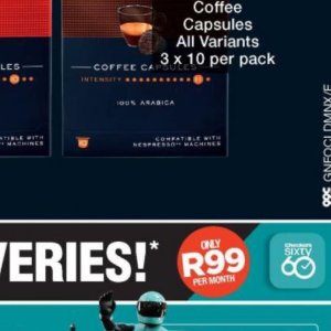 Coffee machine at Checkers