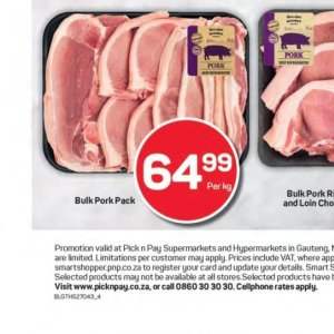 Pork at Pick n Pay Hyper