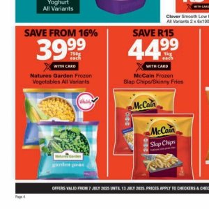 Peas at Checkers